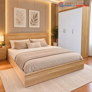 Combo Giường Tủ Bàn Trang Điểm MDF Mới 99%