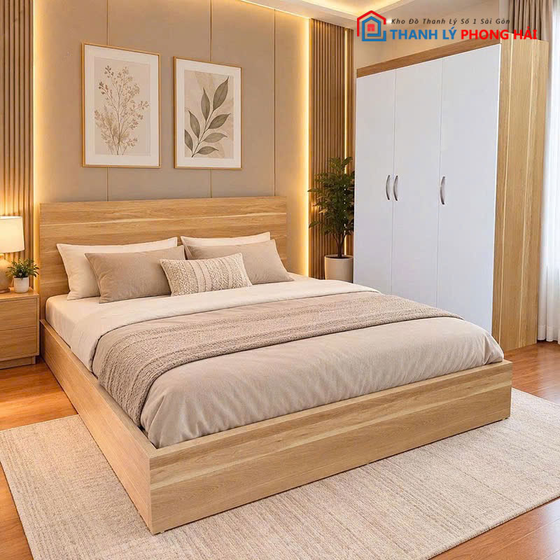 combo-giuong-tu-ban-trang-diem-mdf (16) Combo Giường Tủ Bàn Trang Điểm MDF Mới 99%