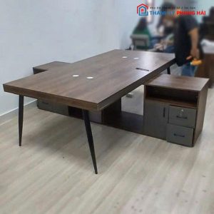 Cụm Bàn Làm Việc Cũ Kèm Tủ Kệ Hồ Sơ