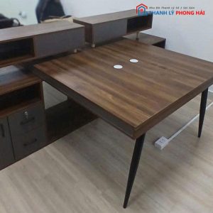 Cụm Bàn Làm Việc Cũ Kèm Tủ Kệ Hồ Sơ