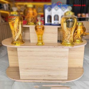 Đảo Trưng Bày Sản Phẩm 1m2 Gỗ MDF Cũ