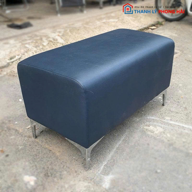 don-sofa-boc-da-80cm-1 Đôn Sofa Bọc Da 80cm Chân Kim Loại Cũ