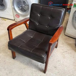 Ghế Cafe Đính Nút Cũ Khung Gỗ