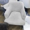 Ghế Sofa Đơn Cũ Bọc Nhung Màu Xám