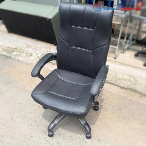 Ghế Trưởng Phòng Bọc Da Cao Cấp Cũ Lưng Cao