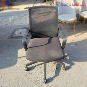 Ghế Văn Phòng Chân Xoay Lưng Vuông Cũ