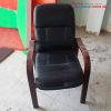 Ghế Văn Phòng Cũ Tay Vịn Gỗ Bọc Da