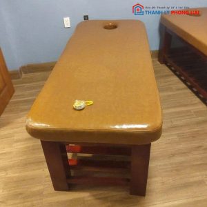 Giường Massage Bọc Da Khung Gỗ Cũ