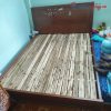 Giường Ngủ Gỗ Đầu 1m6 Cao Đơn Giản Cũ