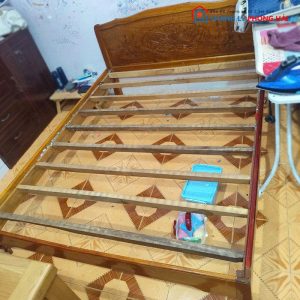 Giường Ngủ Gỗ Tự Nhiên Cũ Chạm Khắc Hoa Văn