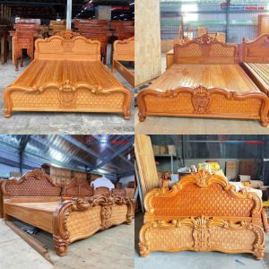 Giường Ngủ Hoàng Gia Gỗ TN Cao Cấp Mới 99% (Nhiều Mẫu)