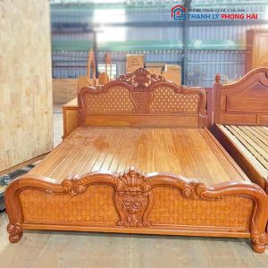 Giường Ngủ Hoàng Gia Gỗ TN Cao Cấp Mới 99% (Nhiều Mẫu)