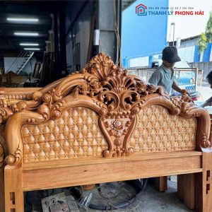 Giường Ngủ Hoàng Gia Gỗ TN Cao Cấp Mới 99% (Nhiều Mẫu)
