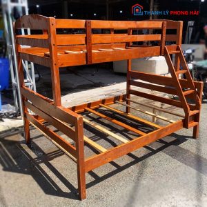 Giường Tầng Gỗ 1m4 Thiết Kế Rộng Rãi Cũ