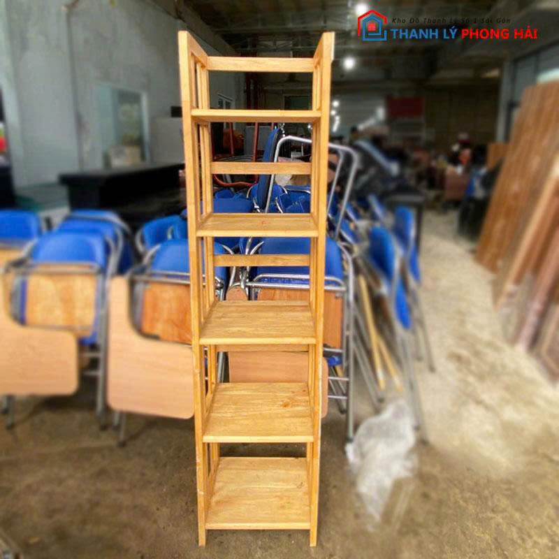 ke-go-tu-nhien-5-tang-ben-dep-cu-1 Kệ Gỗ Tự Nhiên 5 Tầng Bền Đẹp Cũ