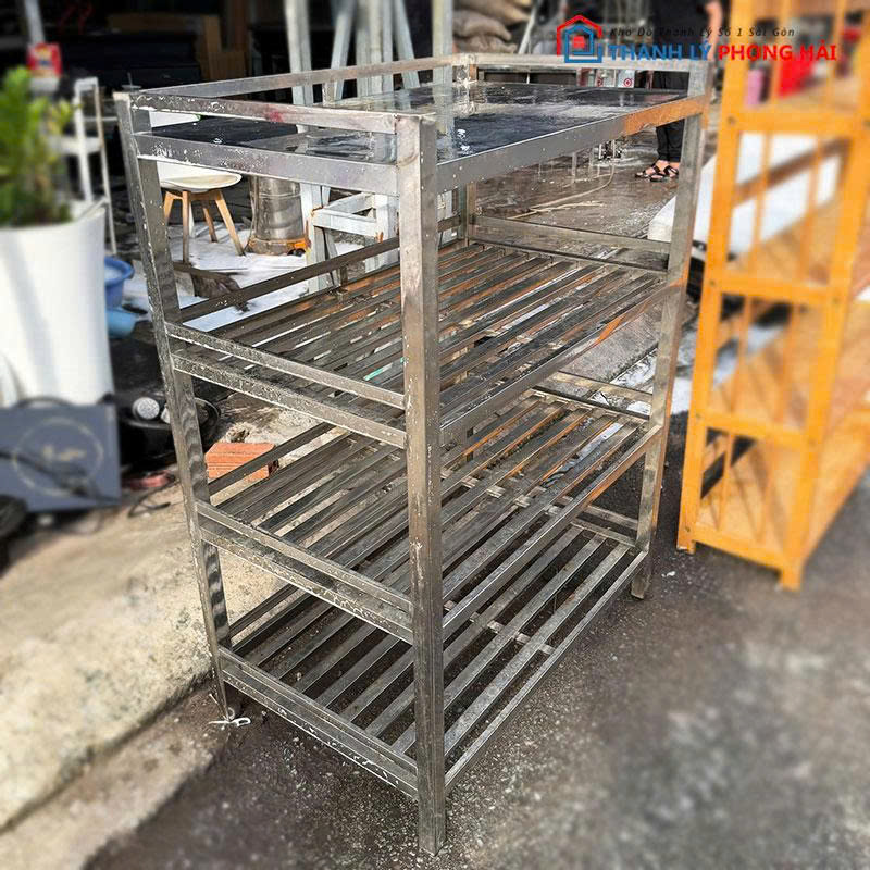 ke-inox-vuong-4-tang-cu-1 Kệ Inox Vuông 4 Tầng Cũ