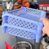 Kệ Nhựa 2 Tầng Cũ Màu Xanh Dương