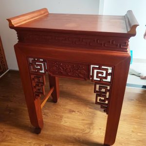 Kệ Thờ Gia Tiên 90cm Cũ Gỗ Gõ Đỏ