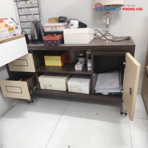 Kệ Tivi 1m2 Gỗ MDF Chân Kim Loại Cũ