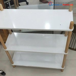Kệ Trang Trí 3 Tầng Mặt Gỗ MDF Cũ