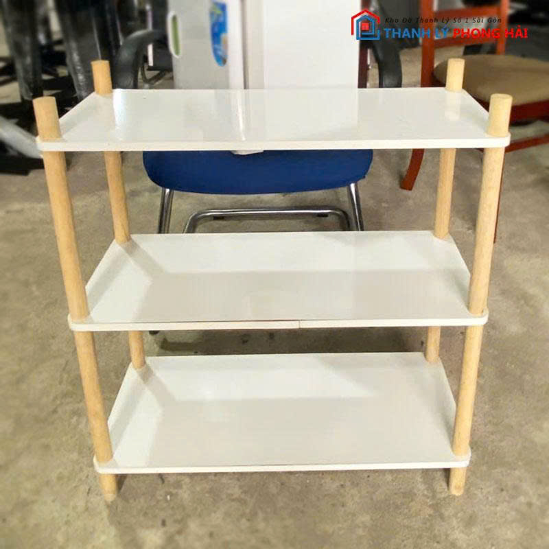 ke-trang-tri-3-tang-mat-go-mdf-cu-2 Kệ Trang Trí 3 Tầng Mặt Gỗ MDF Cũ