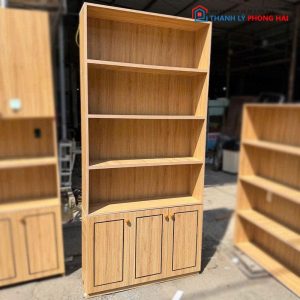 Kệ Trưng Bày Sản Phẩm 1m Gỗ MDF 4 Tầng Cũ