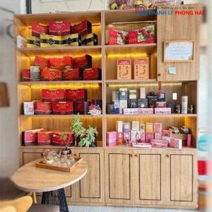 Kệ Trưng Bày Sản Phẩm 1m Gỗ MDF 4 Tầng Cũ