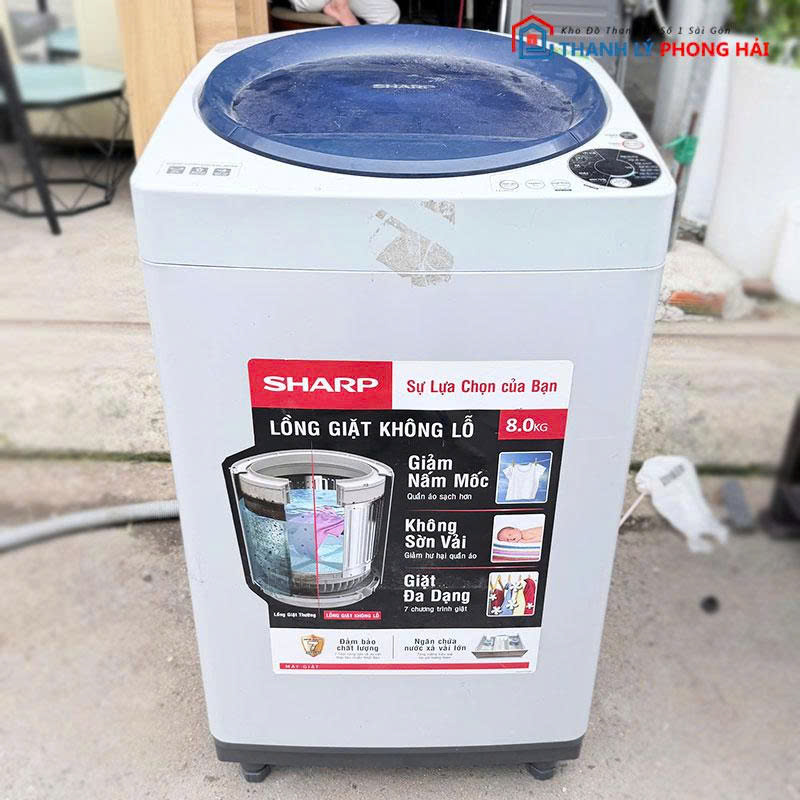 may-giat-sharp-8kg-long-dung-cu-2 Máy Giặt Sharp 8kg Lồng Đứng Cũ