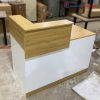 Quầy Lễ Tân Chữ L Gỗ MDF Phối Trắng Mới 99% (Nhiều Màu)