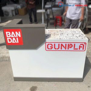 Quầy Lễ Tân Gỗ MDF Phối Màu Cũ
