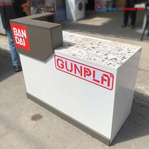 Quầy Lễ Tân Gỗ MDF Phối Màu Cũ