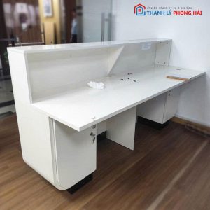 Quầy Tiếp Tân Cũ Kèm Tủ Hồ Sơ Cũ
