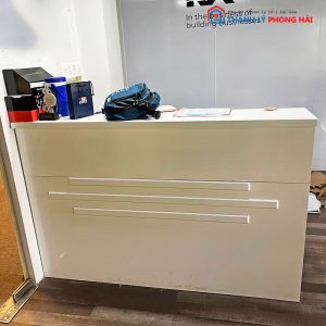 Quầy Tiếp Tân Văn Phòng Màu Trắng Cũ