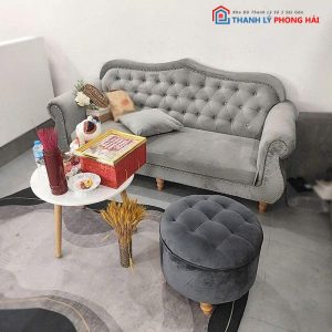 Sofa Băng 1m9 Bọc Nhung Tân Cổ Điển Cũ