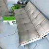 Sofa Bed Cũ Bọc Nỉ Xám