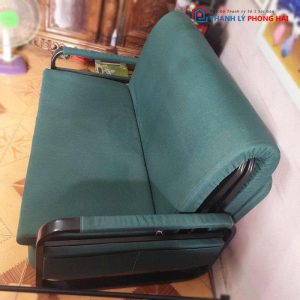 Sofa Bed Cũ Bọc Vải Có Bánh Xe Kéo Thành Giường