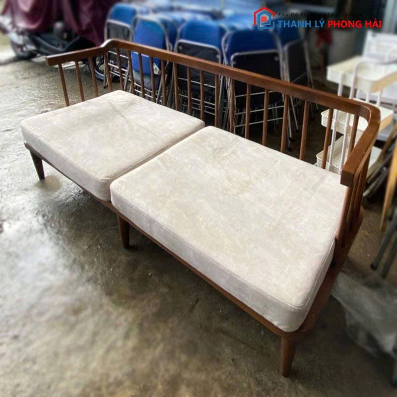 sofa-doi-khung-go-boc-nhung-cu-3 Sofa Đôi Khung Gỗ Bọc Nhung Cũ