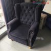 Sofa Đơn Tân Cổ Điển Bọc Nhung Đính Nút Cũ