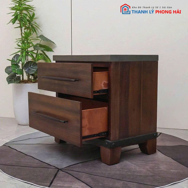 tab-dau-giuong-go-72cm-moi-99-3 Tab Đầu Giường Gỗ 72cm Mới 99%