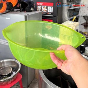 Thau Nhựa Tròn Cũ Màu Xanh