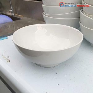 Tô Sứ Trắng Cũ Số Lượng Lớn Phù Hợp Quán Ăn