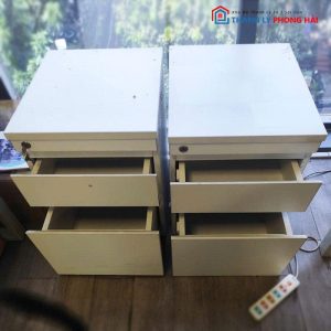 Tủ Cabin 2 Hộc Kéo Màu Trắng Cũ