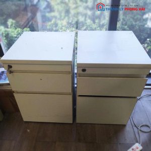 Tủ Cabin 2 Hộc Kéo Màu Trắng Cũ
