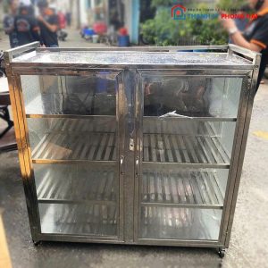 Tủ Chén Inox 4 Tầng Cũ