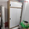 Tủ Cửa Lùa 1m4 4 Cánh Gỗ MDF Cũ