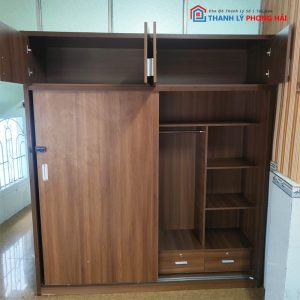 Tủ Cửa Trượt 2m Cũ Gỗ Công Nghiệp