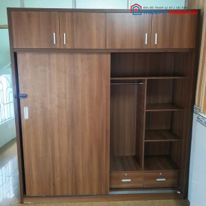 Tủ Cửa Trượt 2m Cũ Gỗ Công Nghiệp