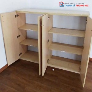Tủ Giày Dép 1m5 Gỗ MDF 4 Cánh Cũ