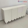 Tủ Giày Dép 4 Cánh Họa Tiết Sóng Nổi Cũ