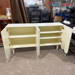 Tủ Giày Dép 4 Cánh Họa Tiết Sóng Nổi Cũ